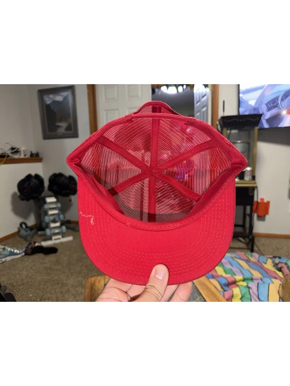 Vintage CENEX Red All-Mesh Trucker Hat/Cap